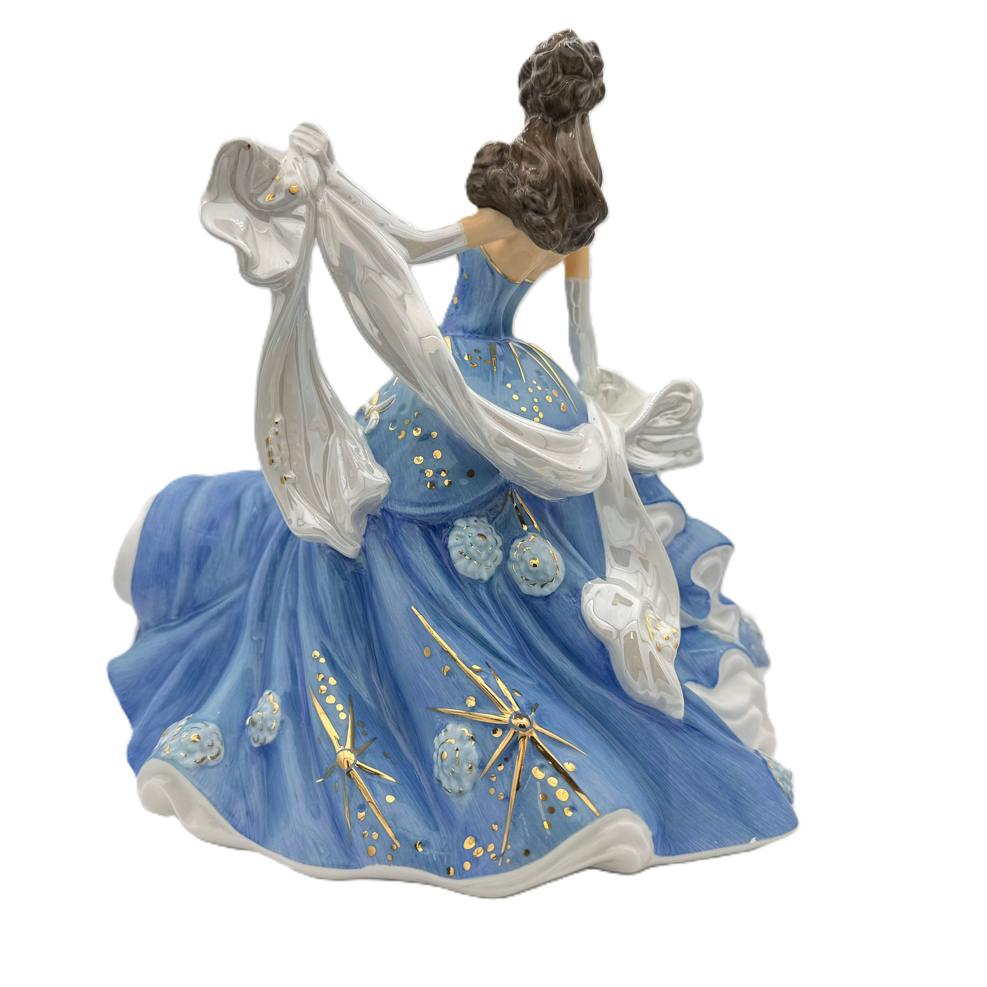 English Ladies Sapphire Radiance Figurine Charterwells