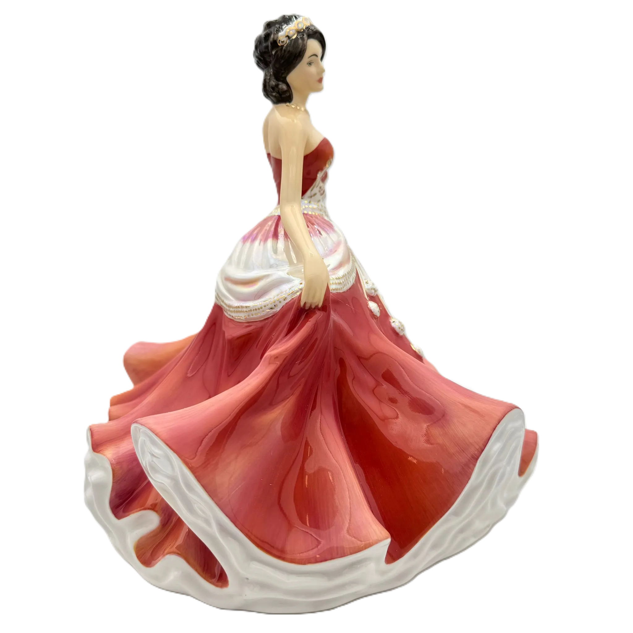 english ladies going to the ball sunset figurine - Charterwells