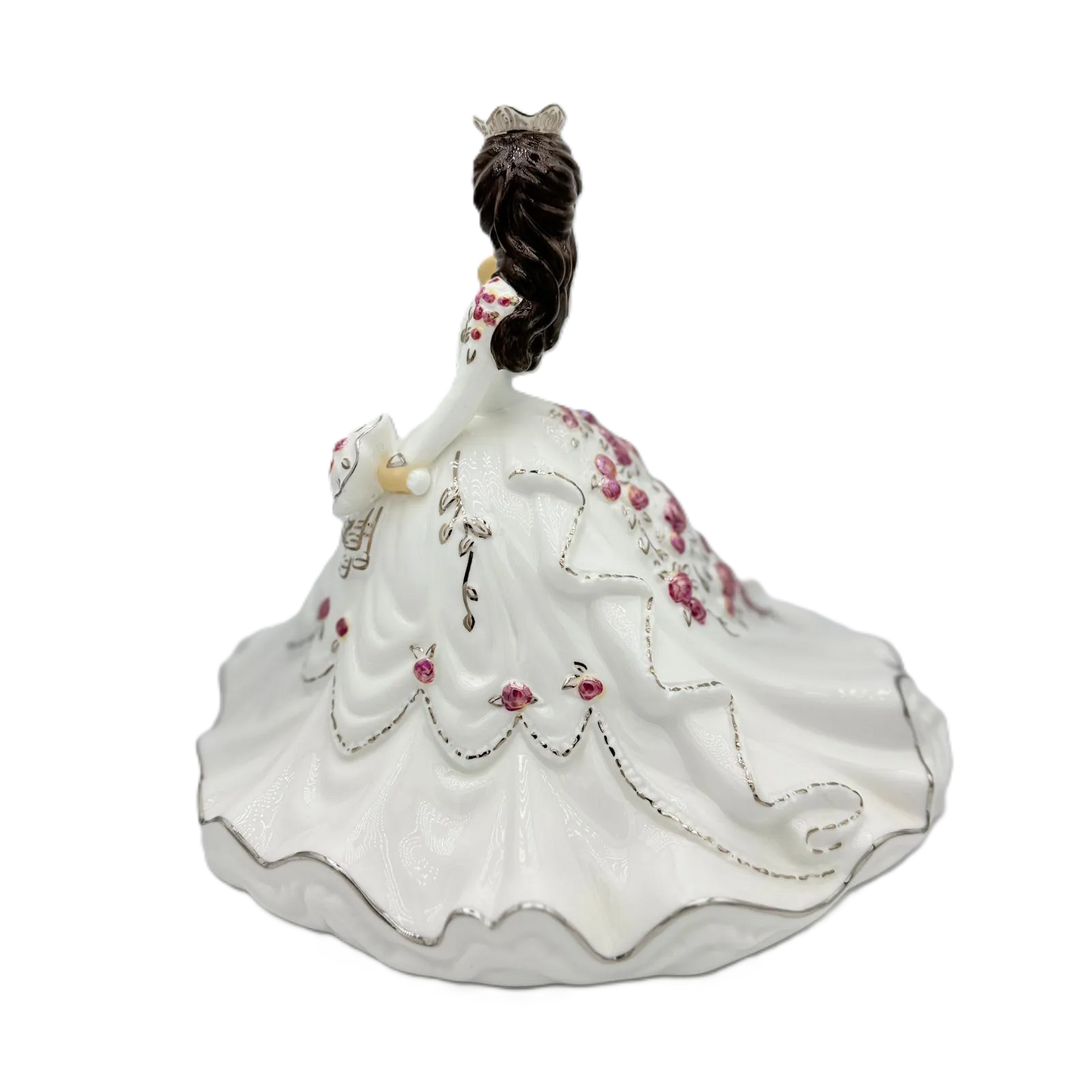 English Ladies Thelma Madine Mini Gypsy Rose Bride Figurine : Brunette