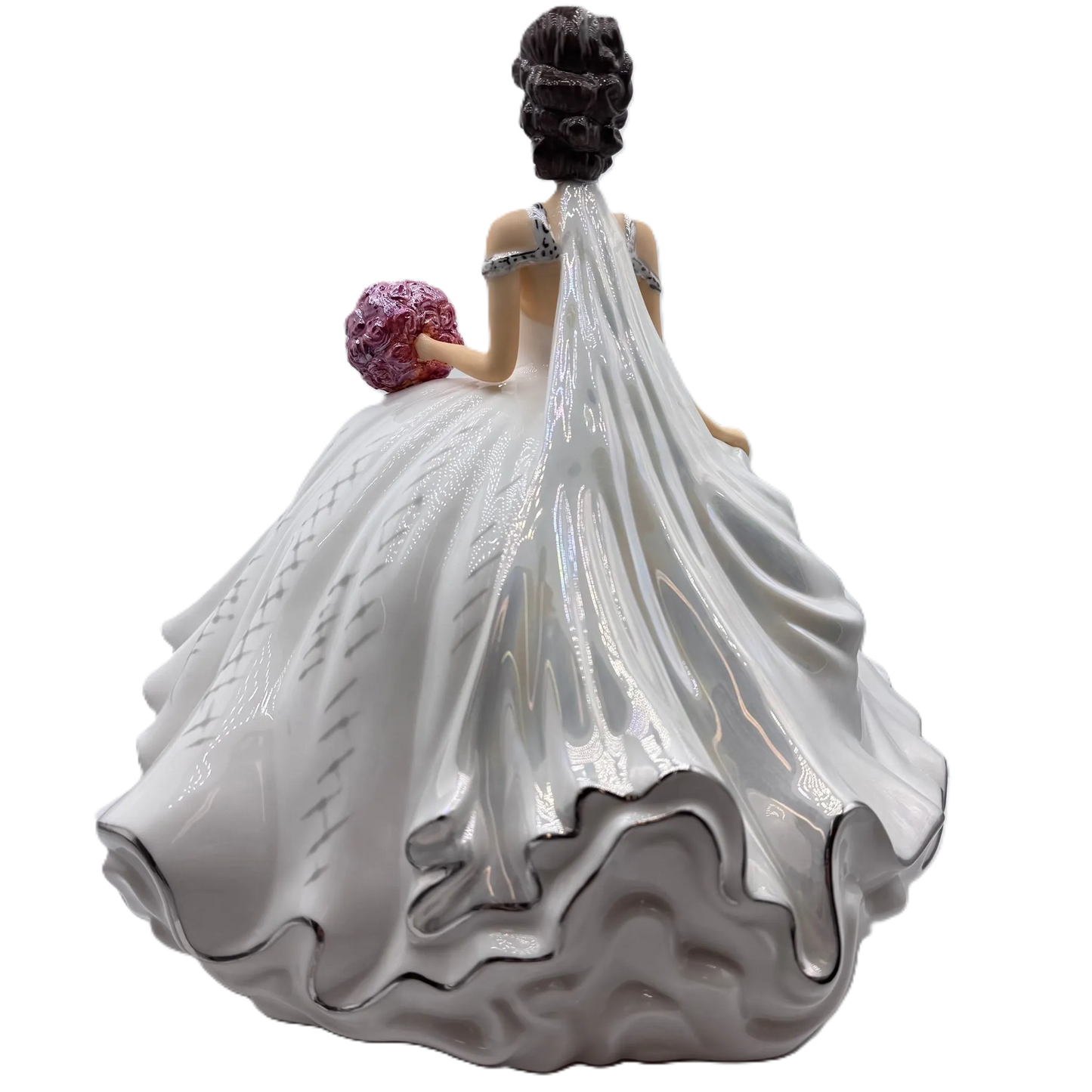 English Ladies Thelma Madine Bride of the Year Figurine : Brunette