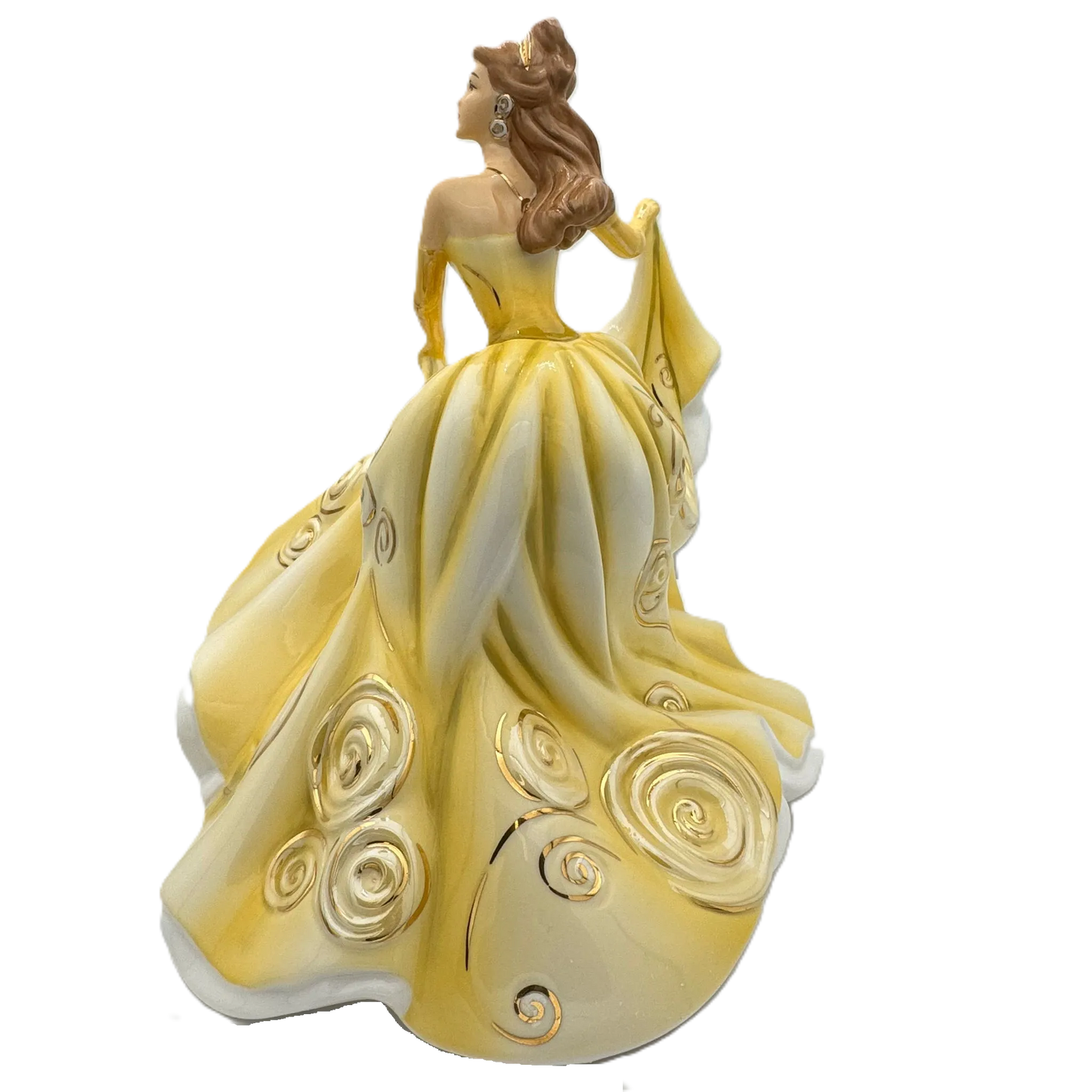 English Ladies Golden Charm Figurine