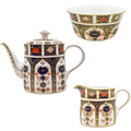 royal crown derby imari 1128 3pc tea set 1 2nd quality - Charterwells
