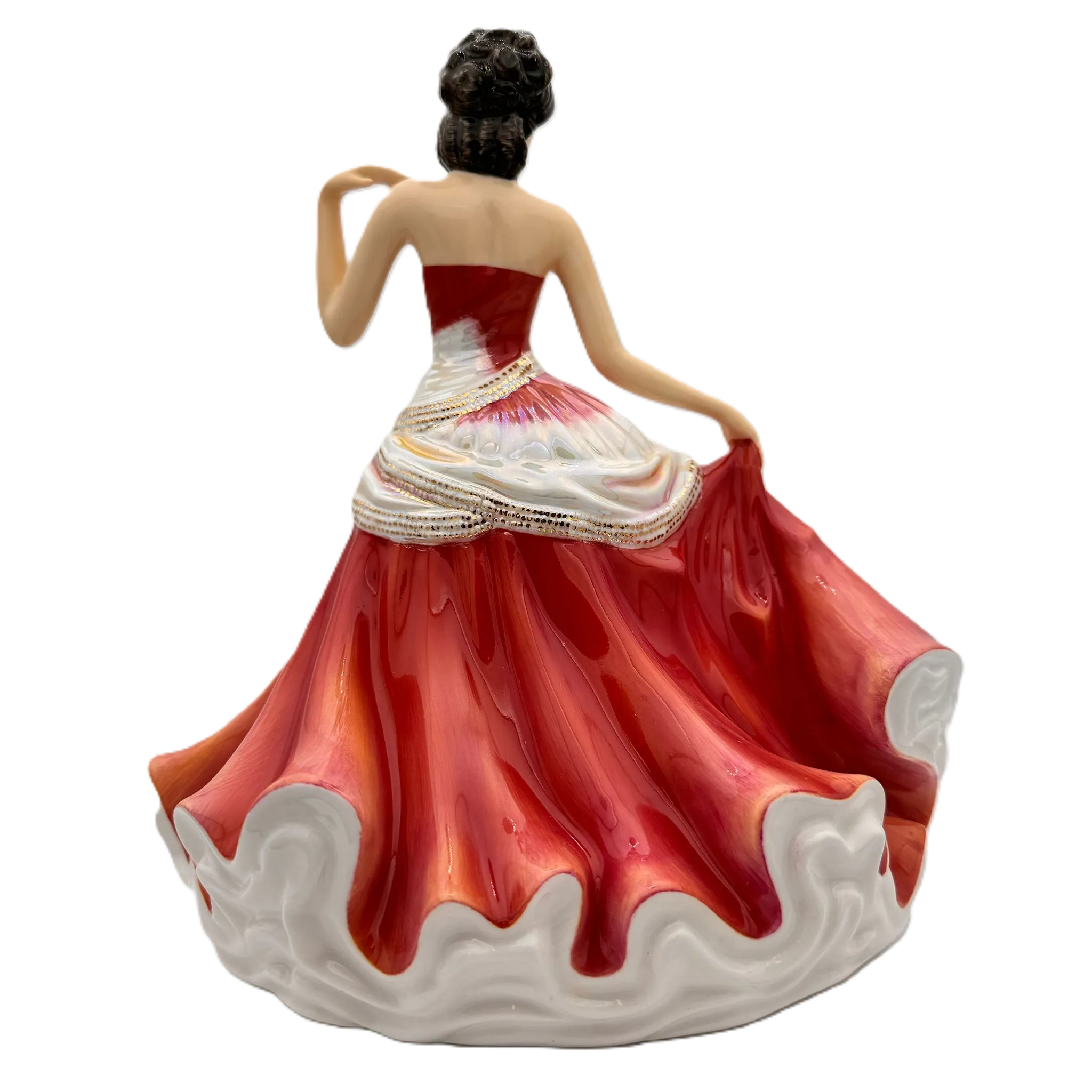 english ladies going to the ball sunset figurine - Charterwells