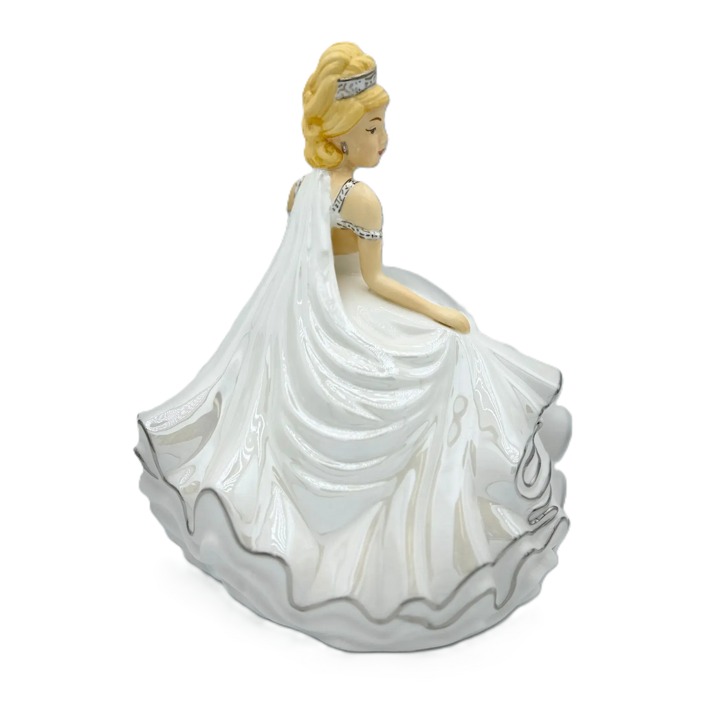 english ladies thelma madine mini bride of the year figurine blonde - Charterwells