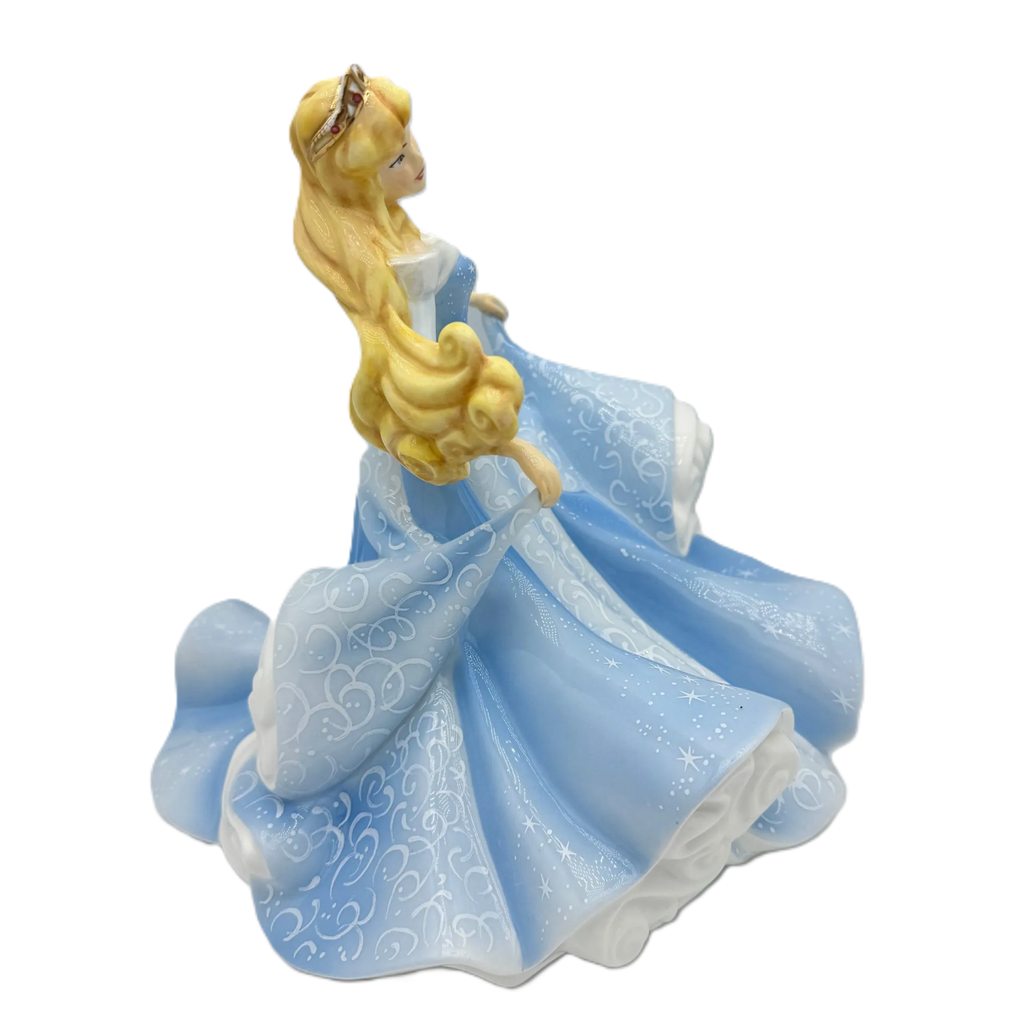 english ladies disney sleeping beauty aurora blue figurine - Charterwells