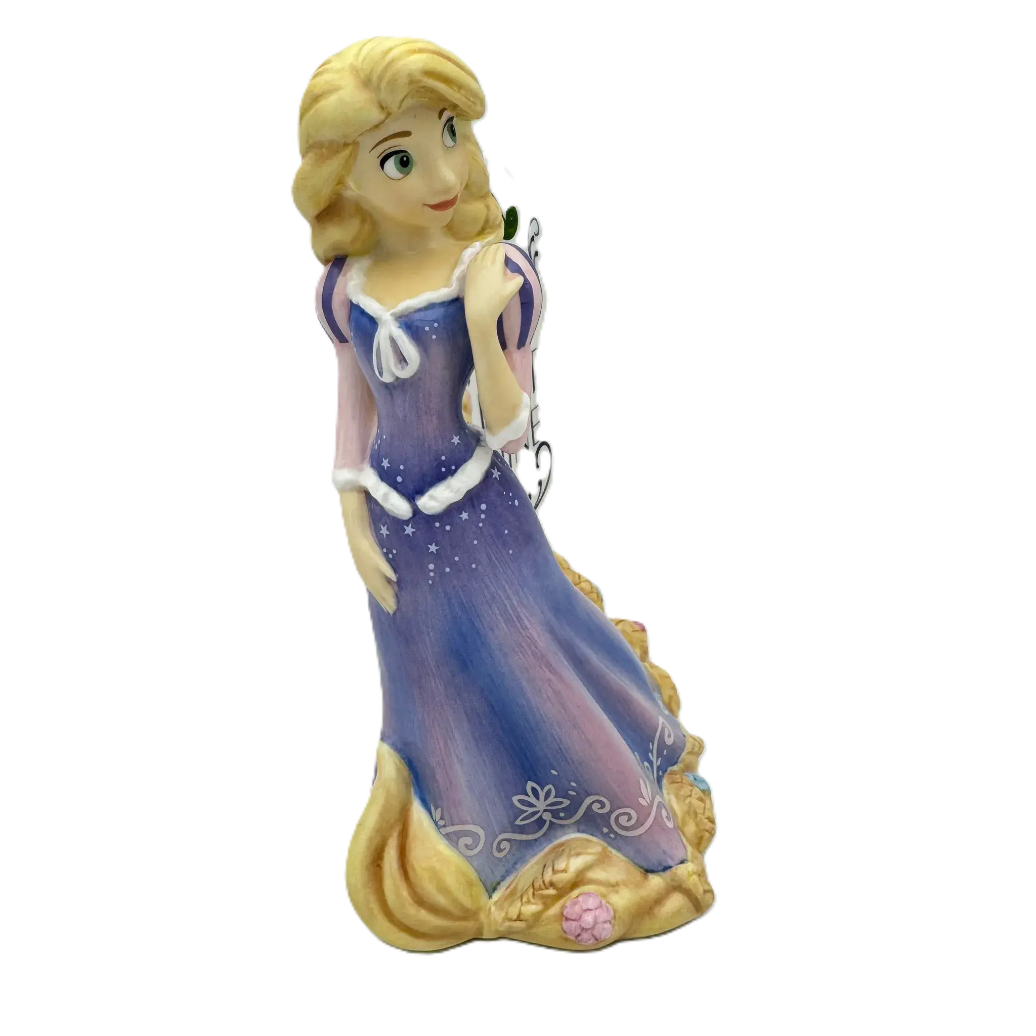 english ladies disney tangled princess rapunzel flatback figurine - Charterwells