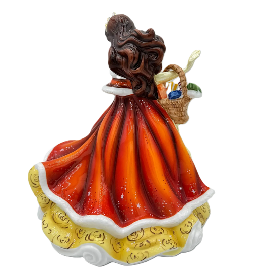 english ladies disney beauty the beast princess winter belle figurine - Charterwells