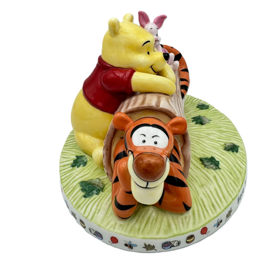 english ladies disney winnie the pooh here together friends forever figurine - Charterwells