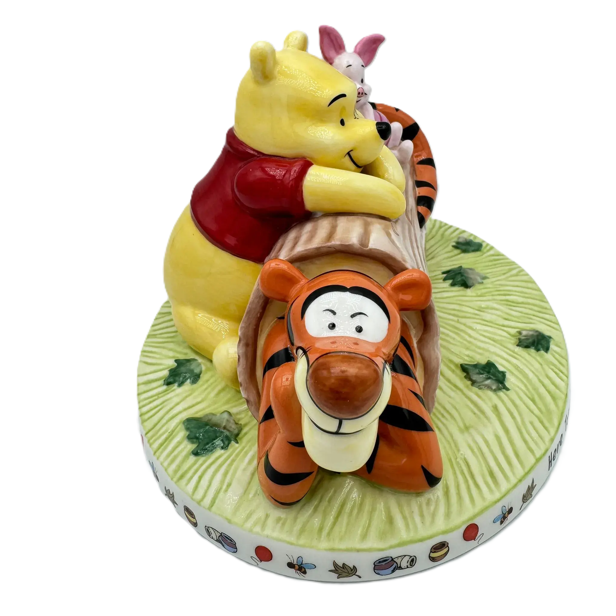 english ladies disney winnie the pooh here together friends forever figurine - Charterwells
