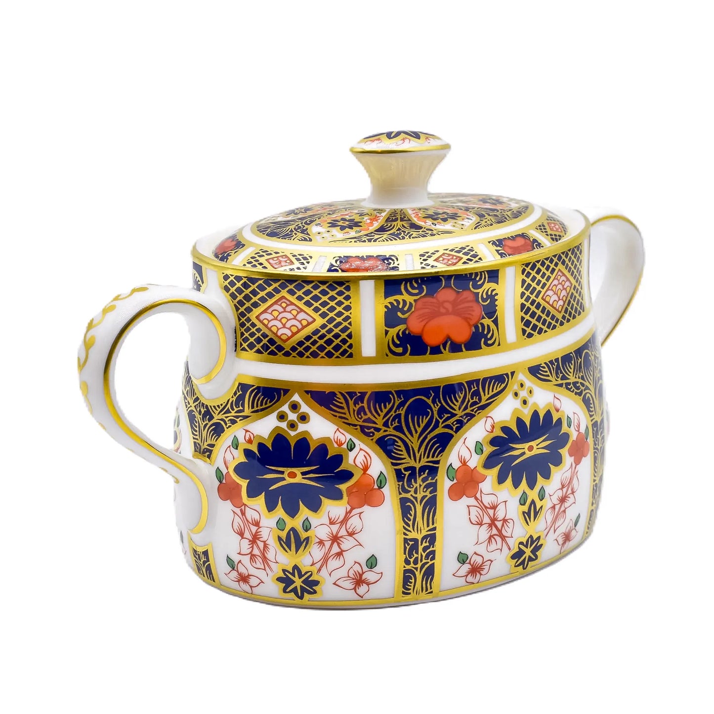 royal crown derby imari 1128 covered sugar bowl - Charterwells