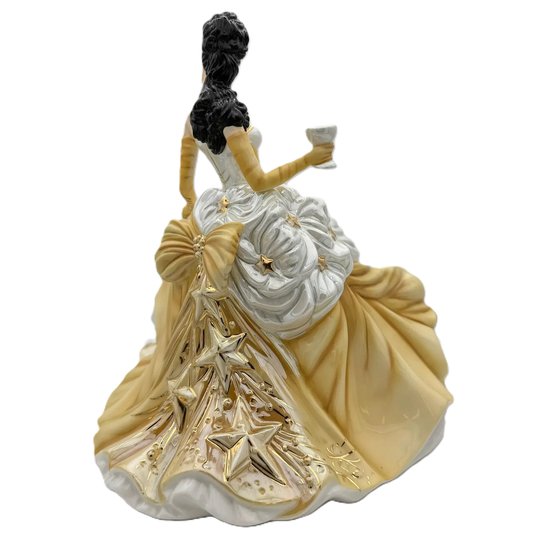 english ladies congratulations gold figurine - Charterwells