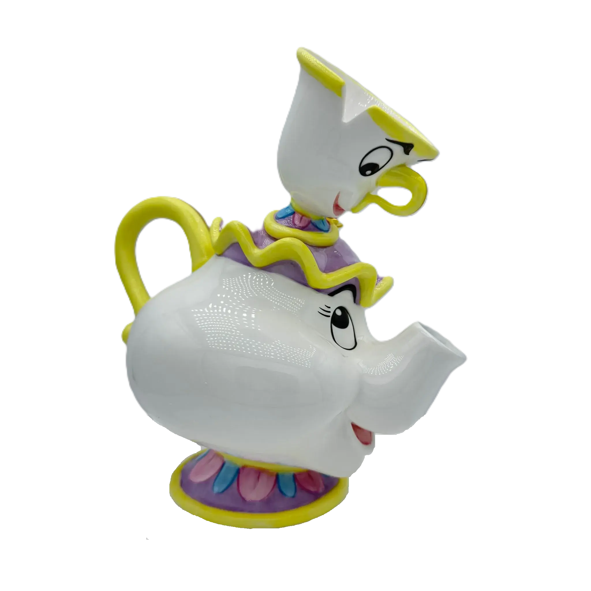 english ladies disney beauty the beast mrs potts chip figurine - Charterwells