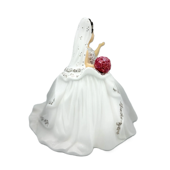 english ladies thelma madine mini gypsy affection bride figurine brunette - Charterwells