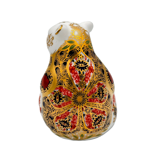 Royal Crown Derby Imari Honey Bear Paperweight Charterwells