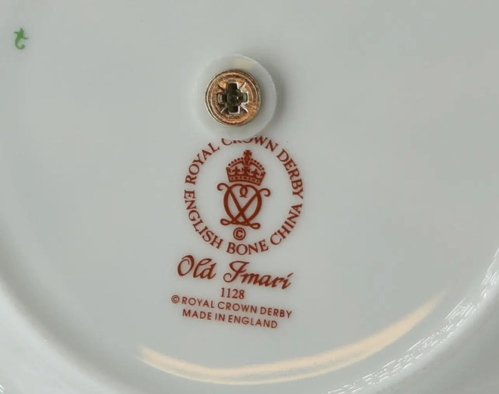 royal crown derby imari 1128 1 tier cake stand - Charterwells