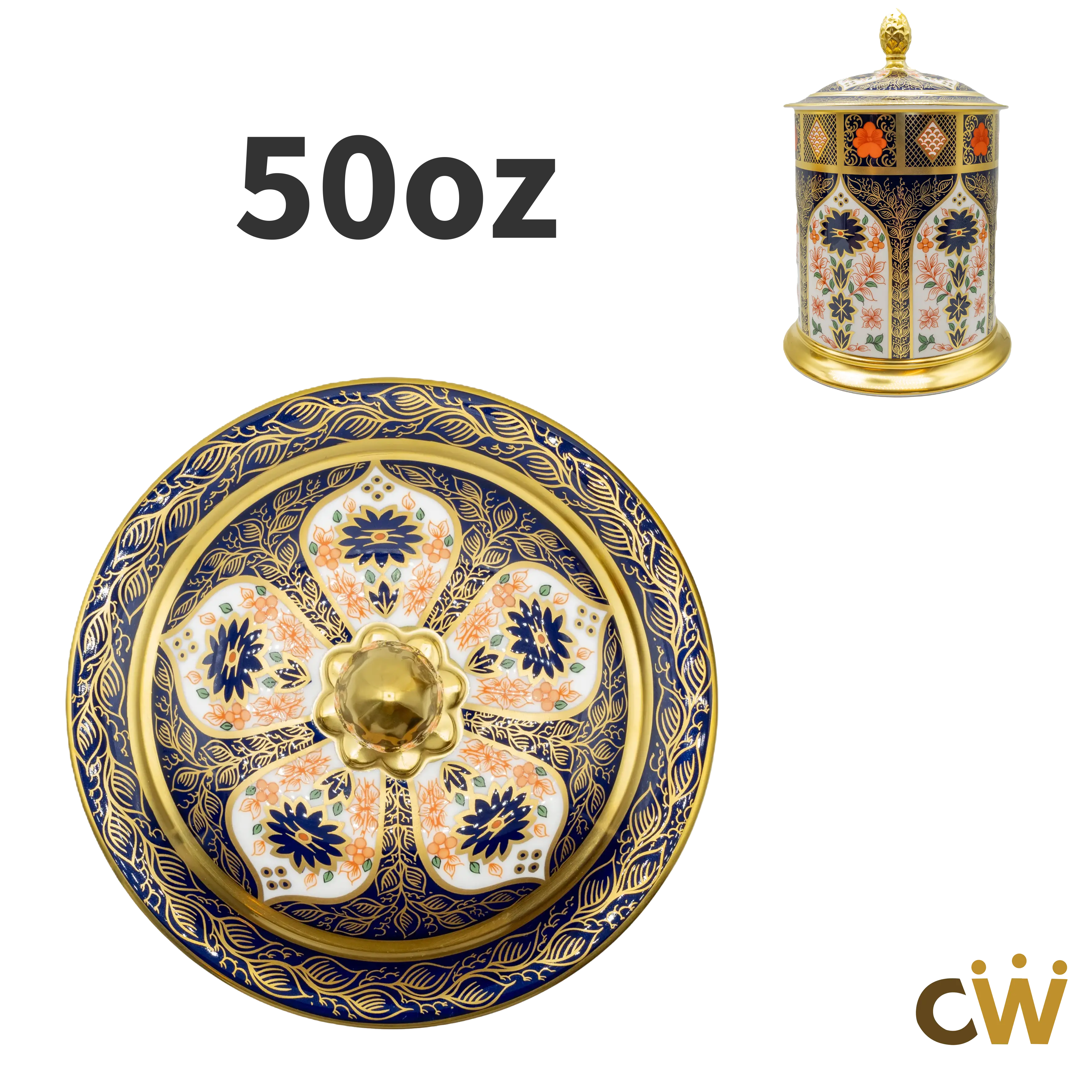 Royal Crown Derby Imari SGB 50oz Storage Jar – Replacement Lid Charterwells