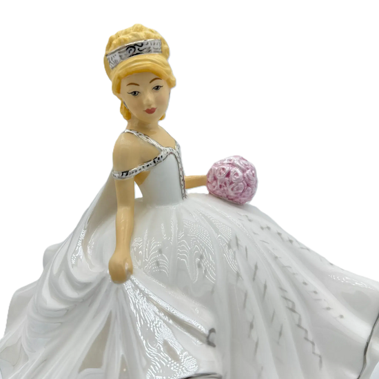 english ladies thelma madine mini bride of the year figurine blonde - Charterwells