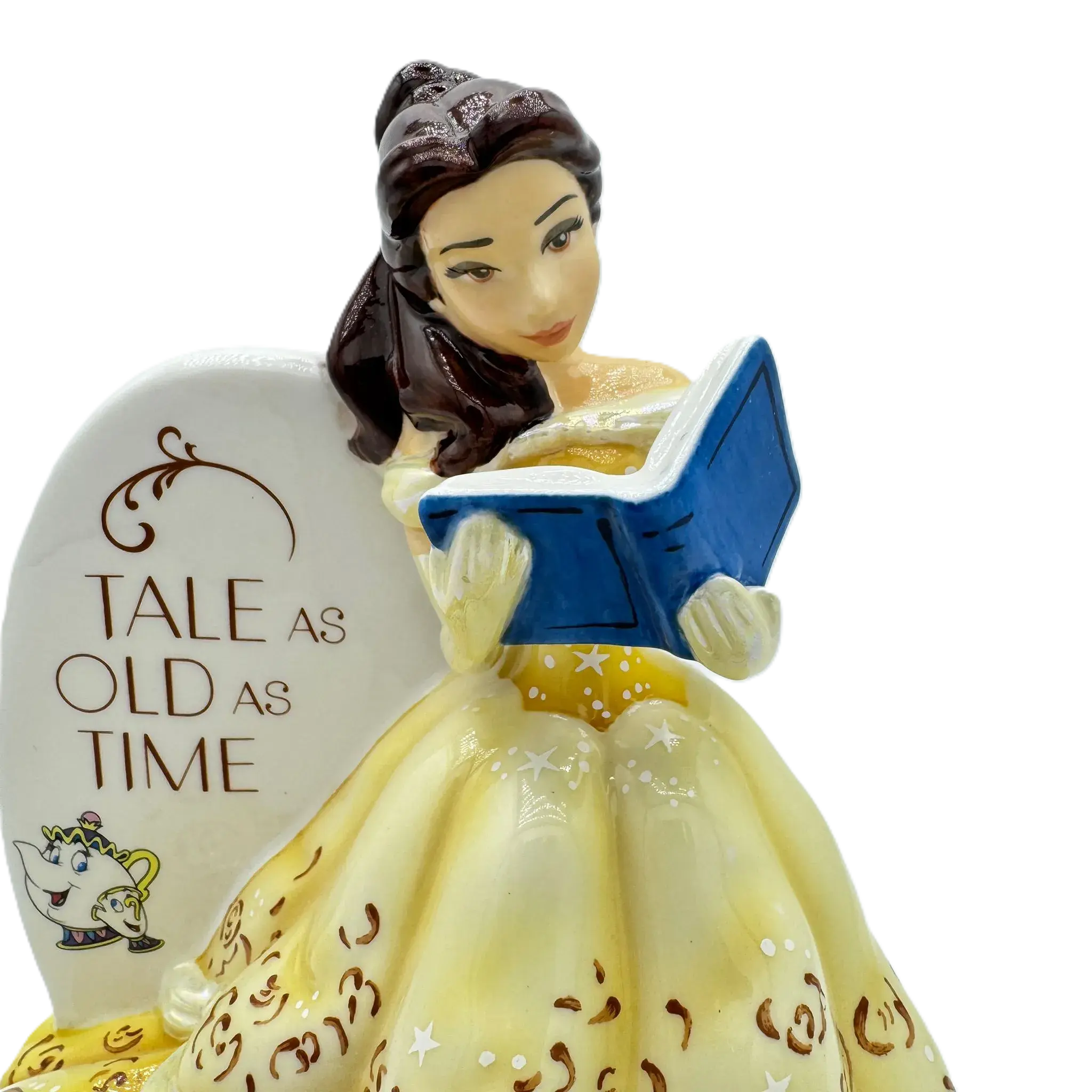 english ladies disney beauty the beast princess belle flatback figurine - Charterwells