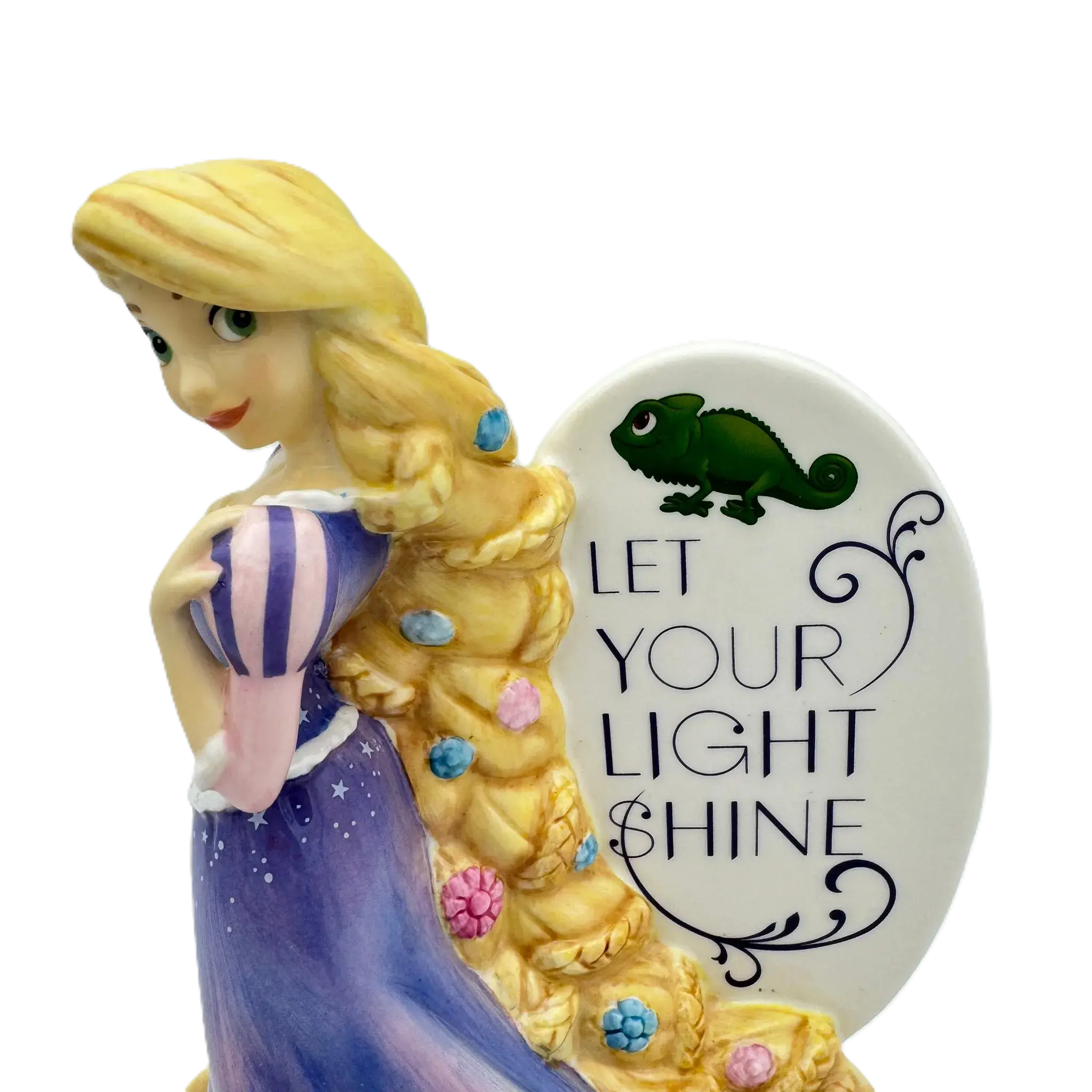 english ladies disney tangled princess rapunzel flatback figurine - Charterwells