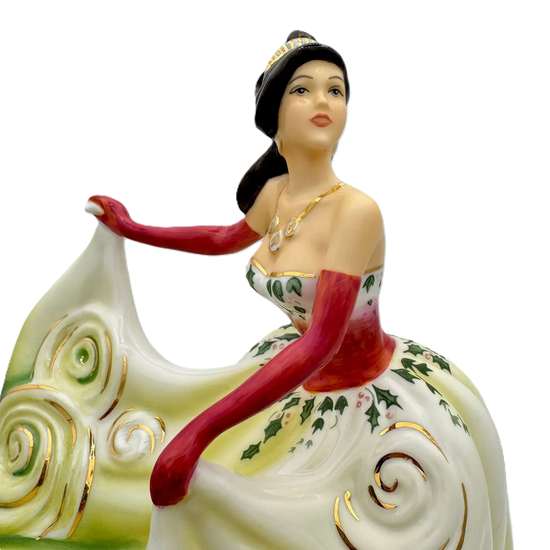 english ladies christmas charm figurine - Charterwells