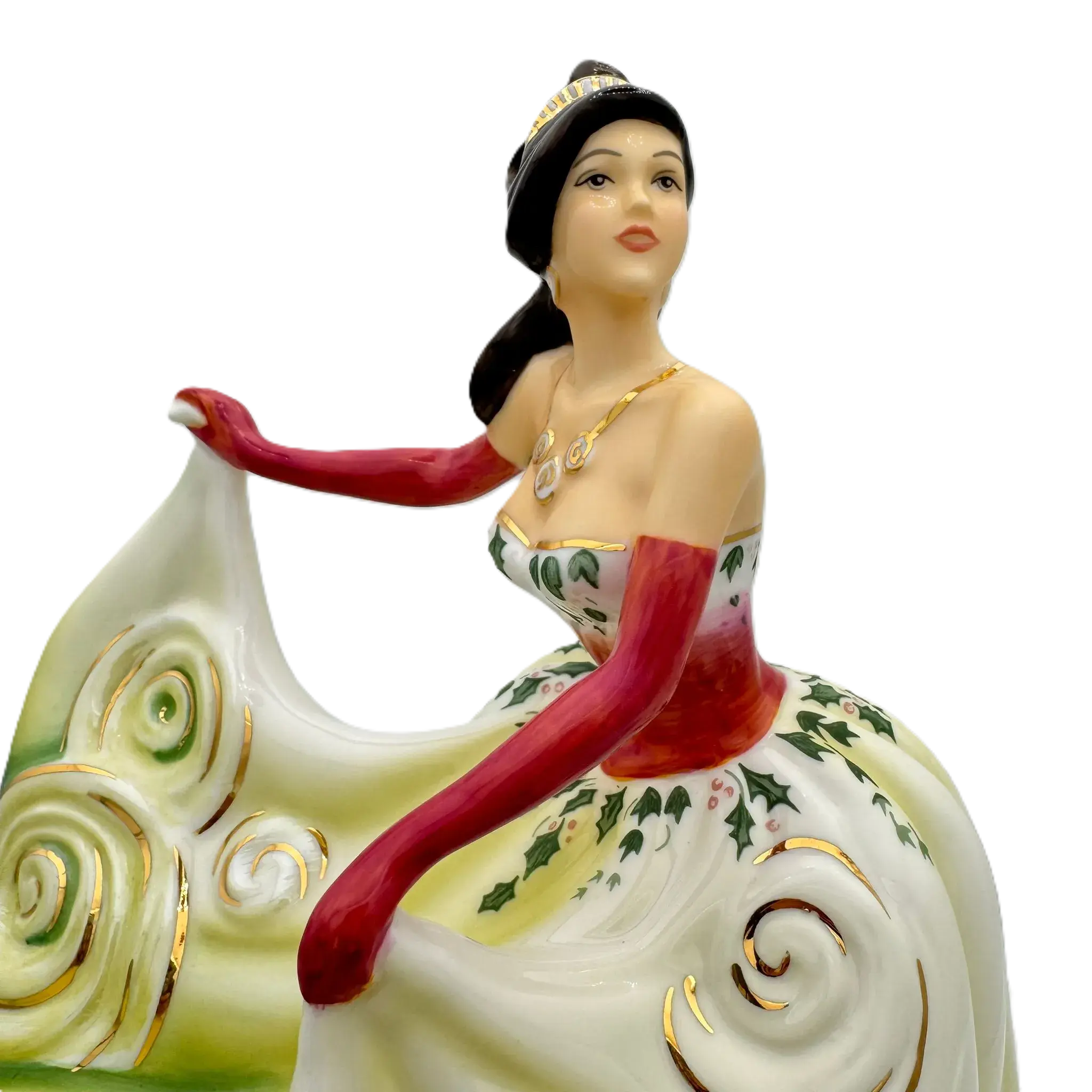 english ladies christmas charm figurine - Charterwells