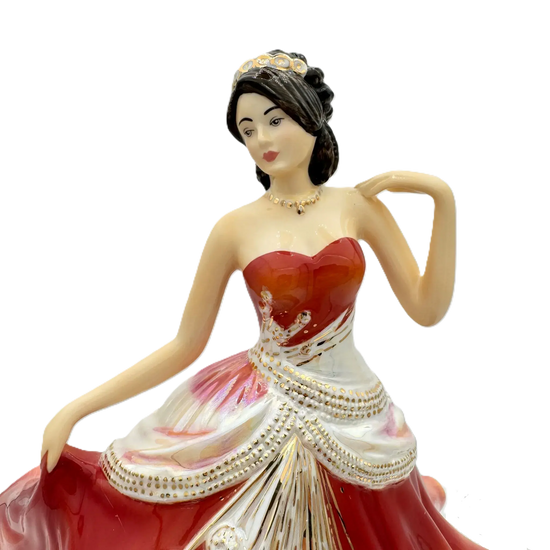 english ladies going to the ball sunset figurine - Charterwells