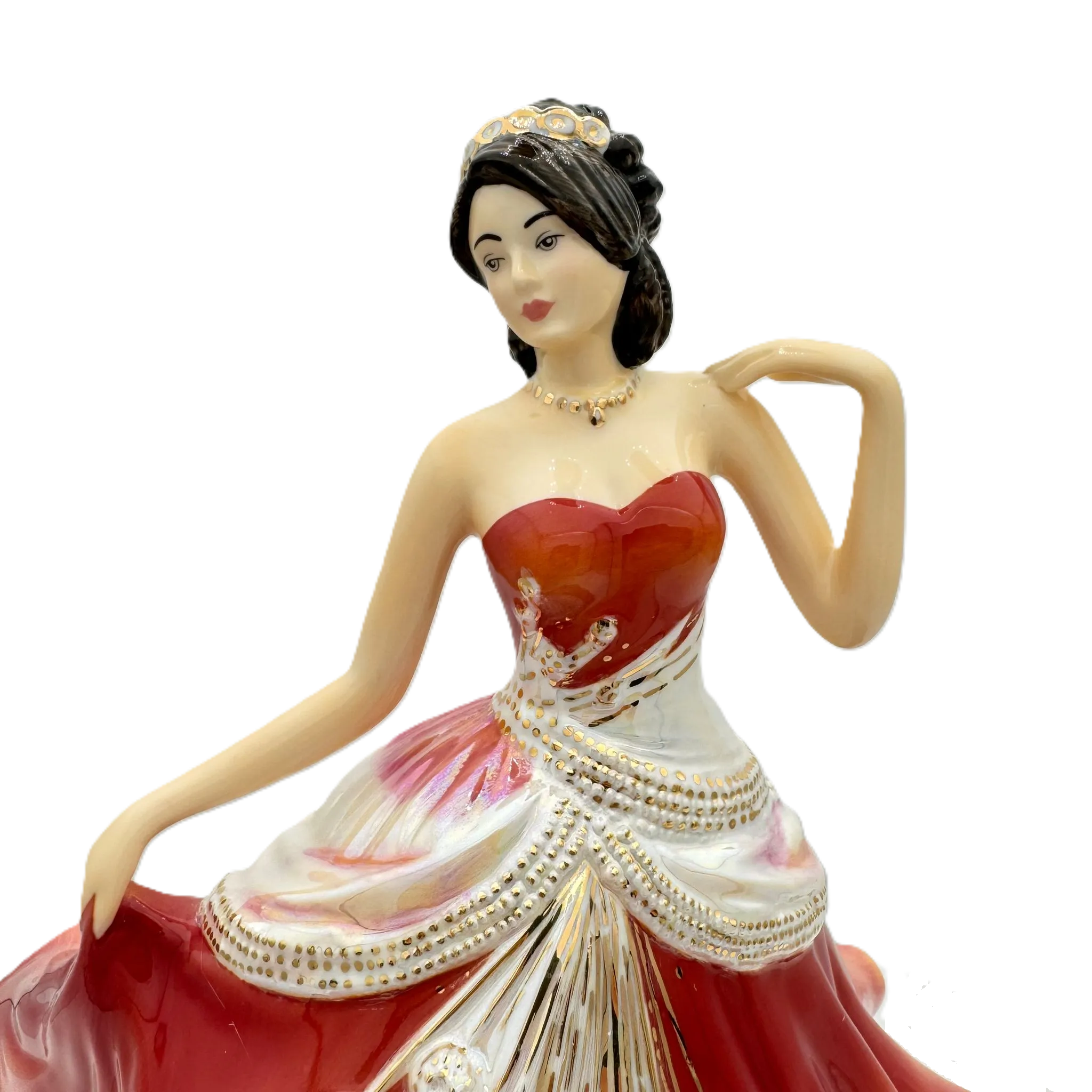 english ladies going to the ball sunset figurine - Charterwells