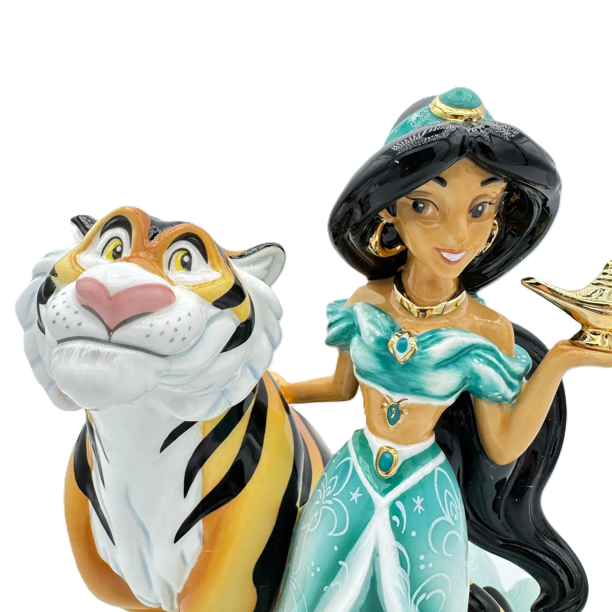 english ladies disney aladdin princess jasmine rajah figurine - Charterwells