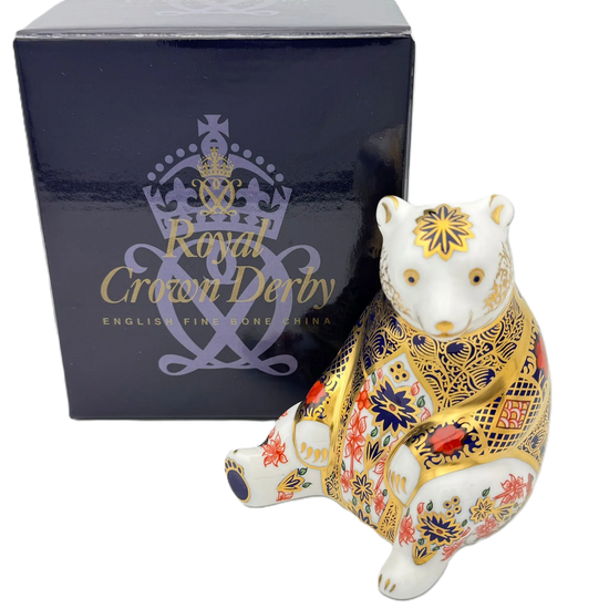 Royal Crown Derby Imari Honey Bear Paperweight Charterwells