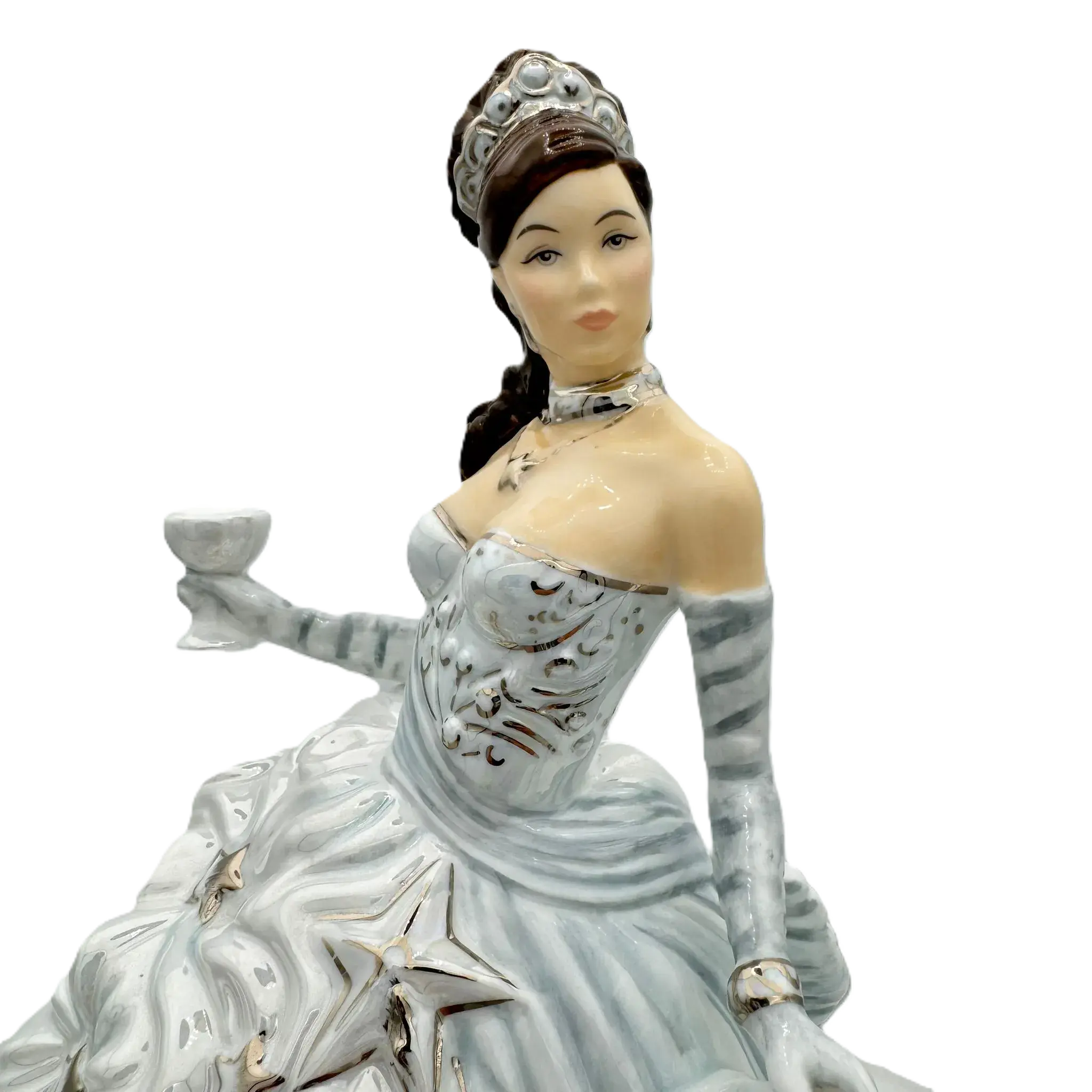 english ladies congratulations silver figurine - Charterwells