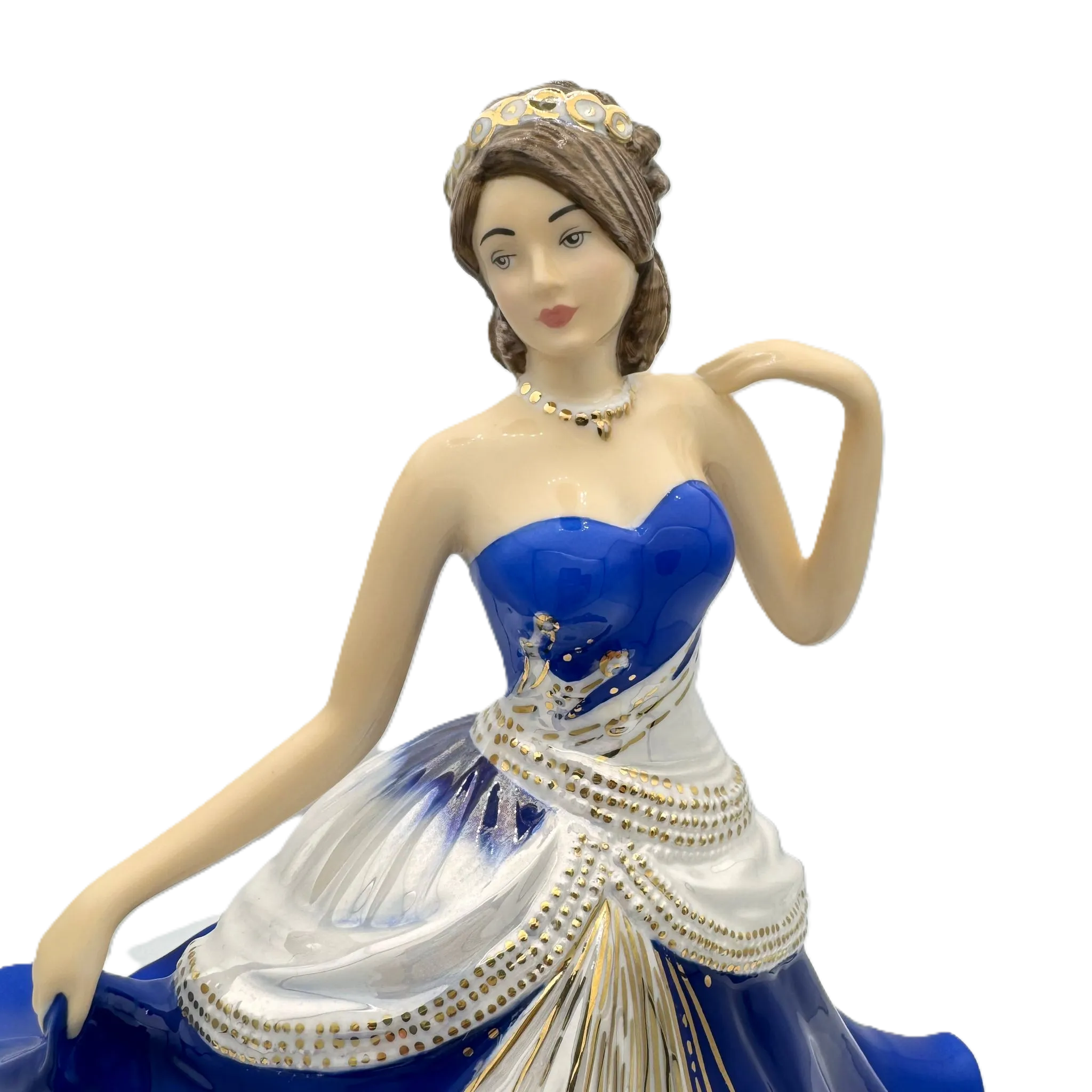 english ladies going to the ball midnight figurine - Charterwells