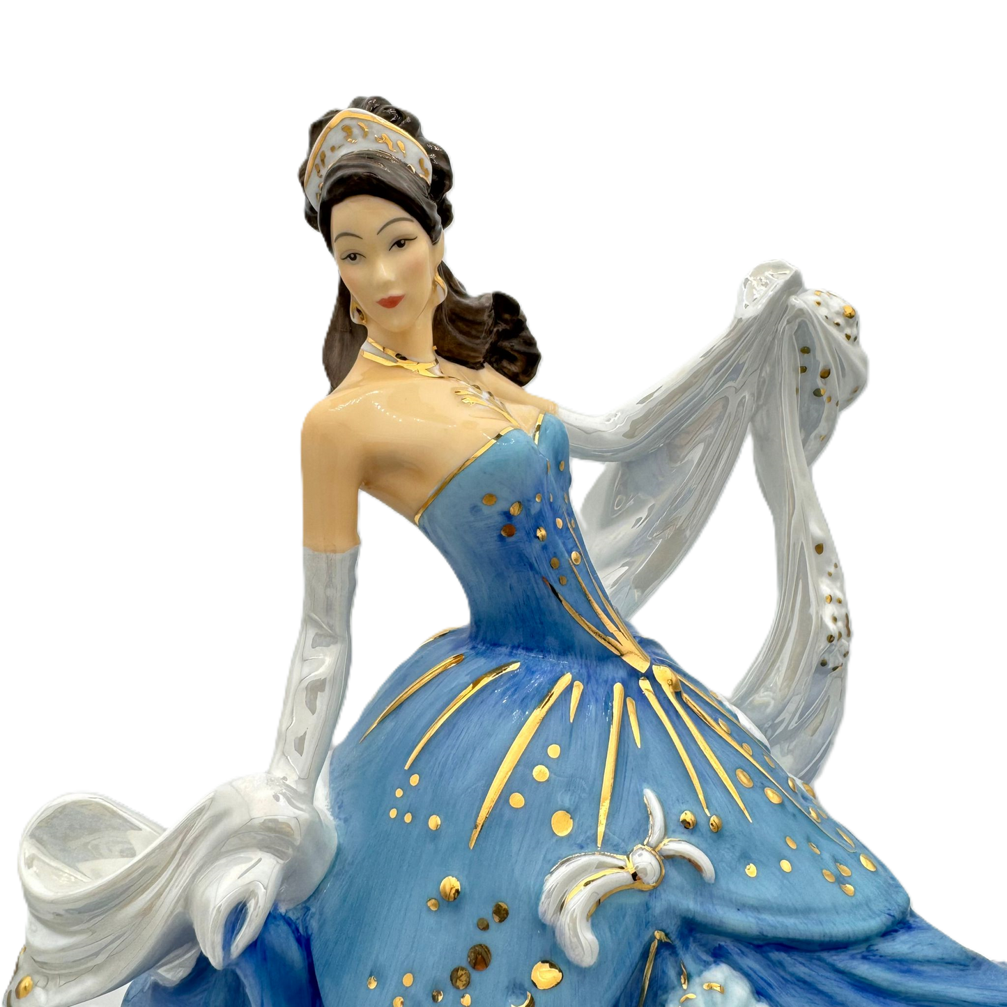 English Ladies Sapphire Radiance Figurine Charterwells