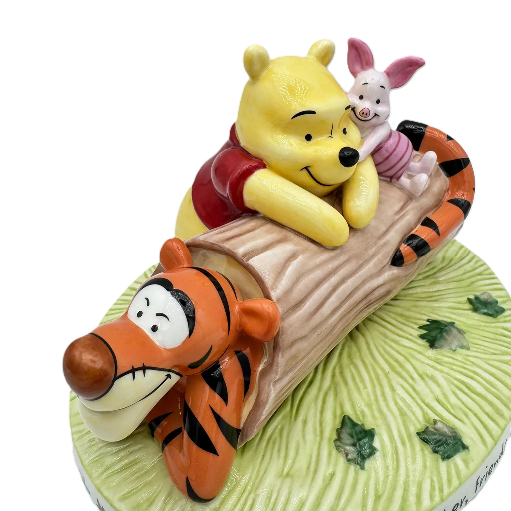 english ladies disney winnie the pooh here together friends forever figurine - Charterwells