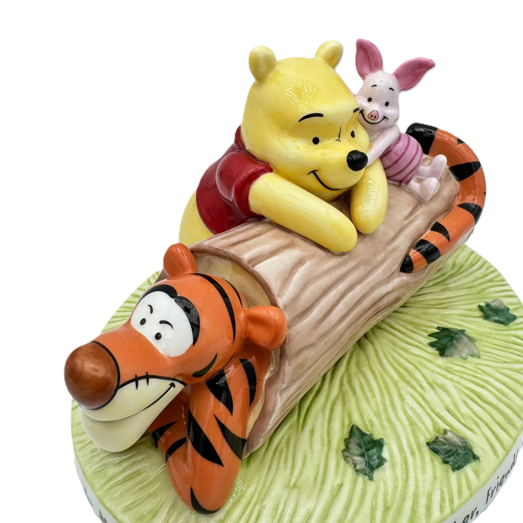 english ladies disney winnie the pooh here together friends forever figurine - Charterwells