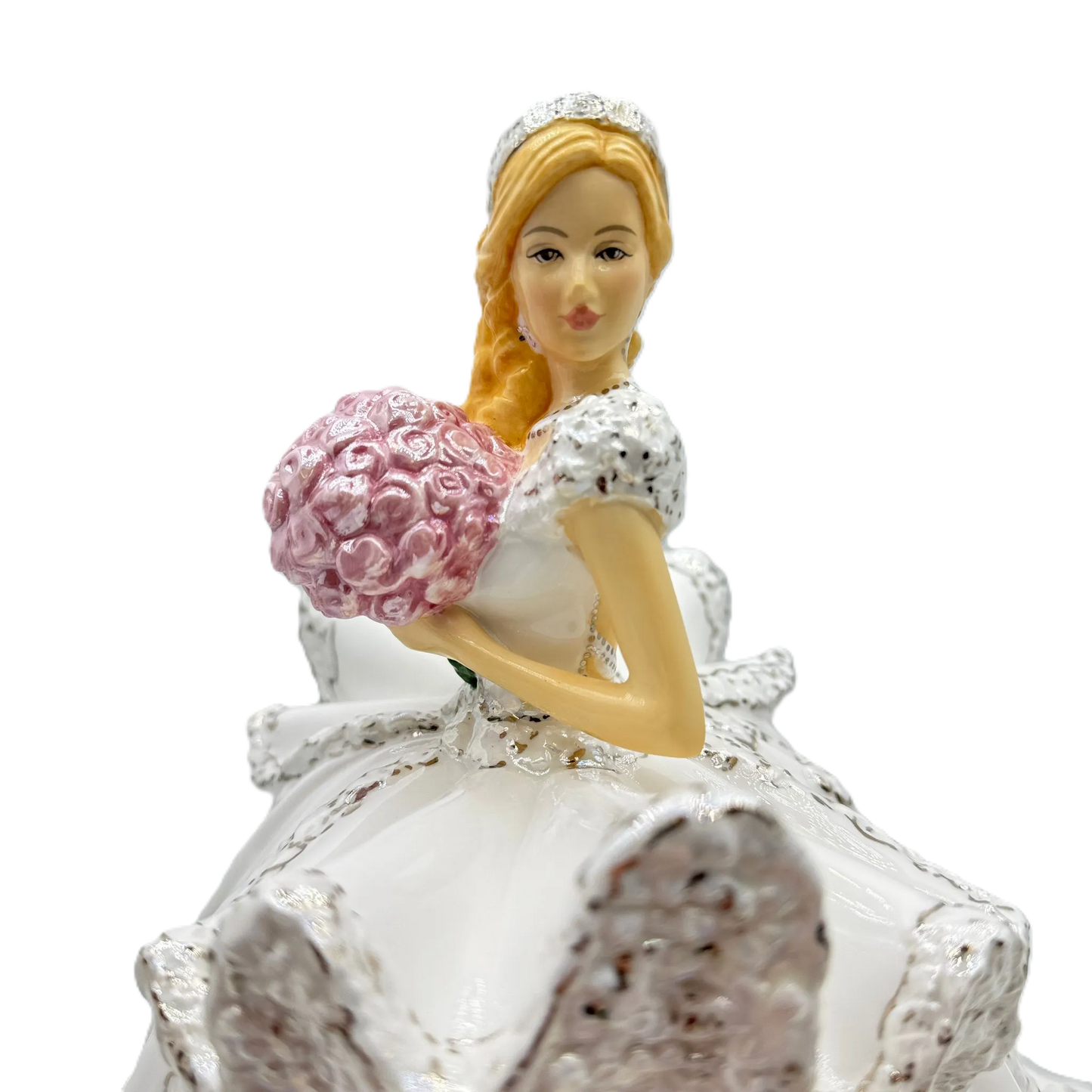 English Ladies Thelma Madine Gypsy Elegance Bride Figurine : Blonde