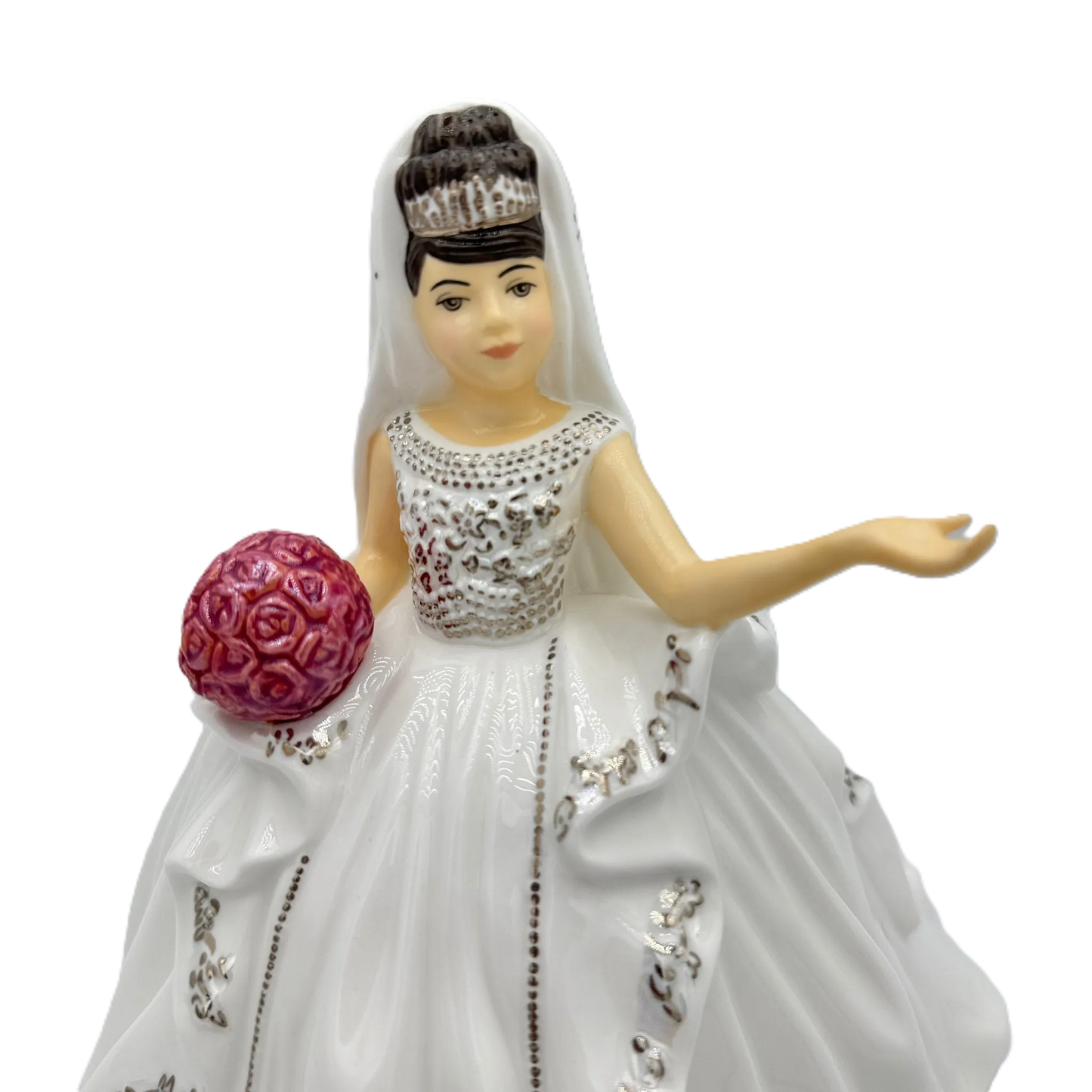 english ladies thelma madine mini gypsy affection bride figurine brunette - Charterwells