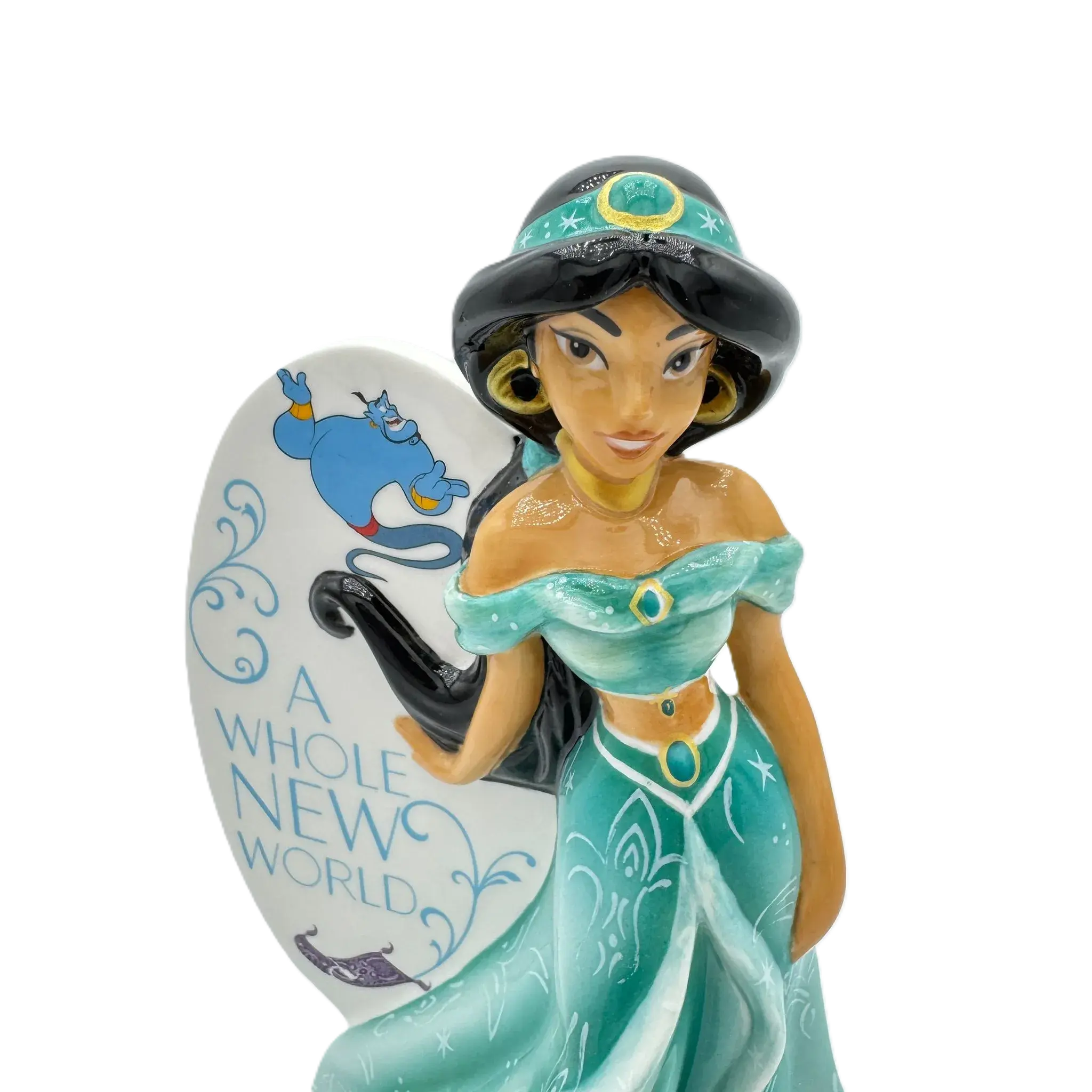 english ladies disney aladdin princess jasmine flatback figurine - Charterwells