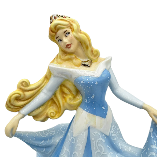 english ladies disney sleeping beauty aurora blue figurine - Charterwells