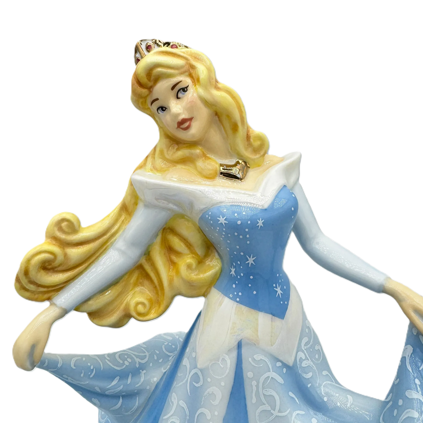 english ladies disney sleeping beauty aurora blue figurine - Charterwells