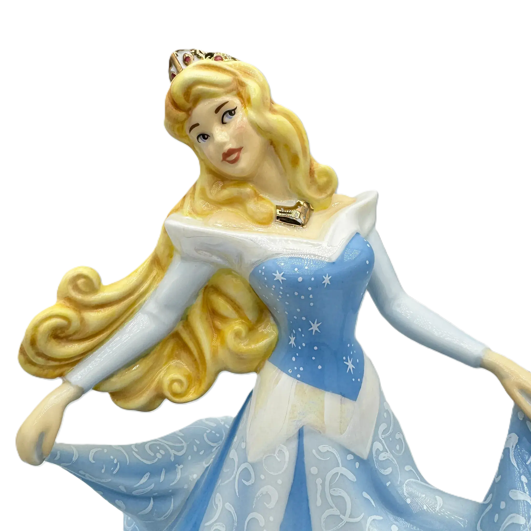 english ladies disney sleeping beauty aurora blue figurine - Charterwells