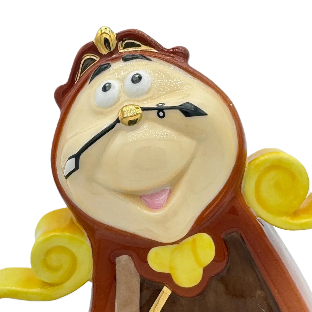 english ladies disney beauty the beast cogsworth figurine - Charterwells