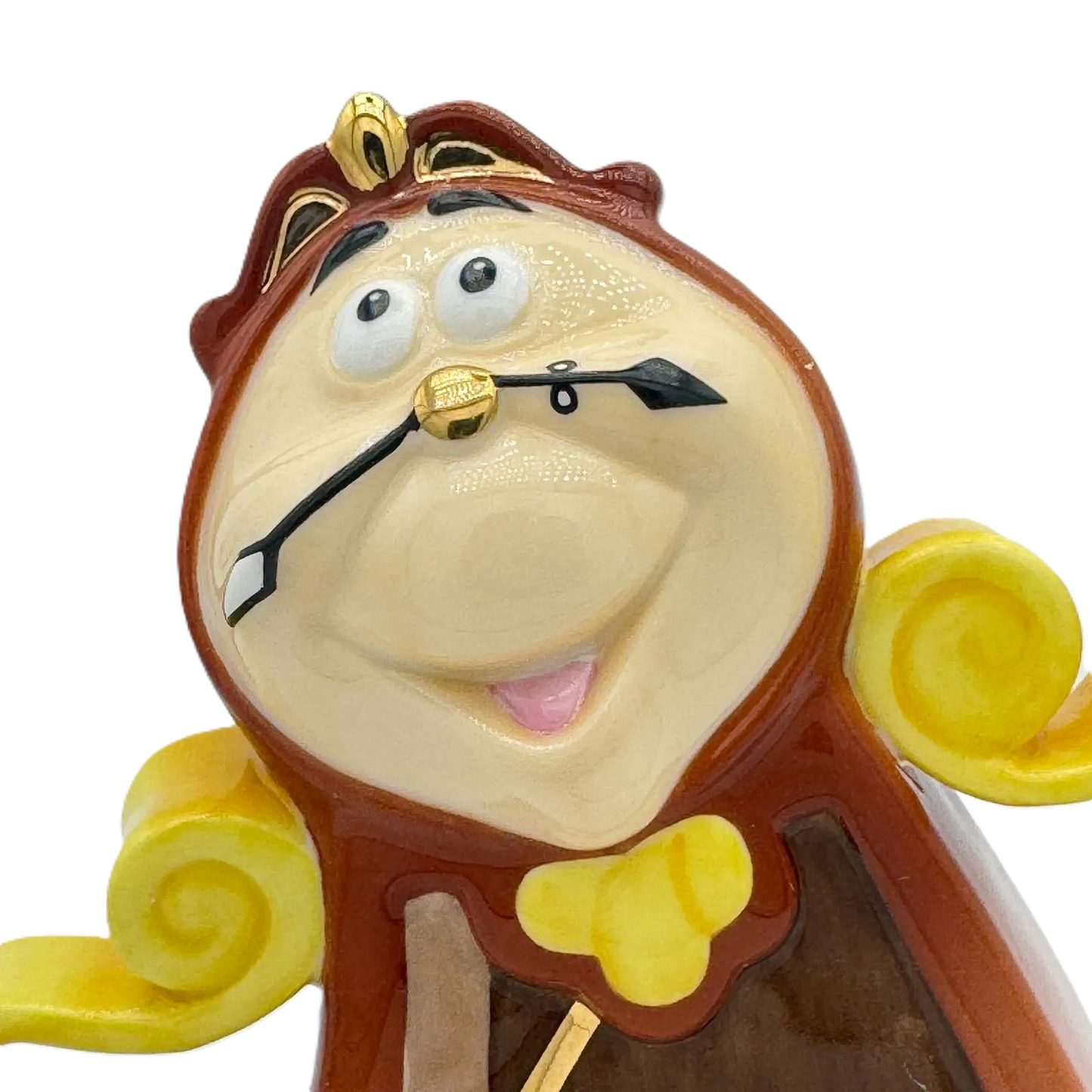 English Ladies Disney Beauty & the Beast Cogsworth Figurine