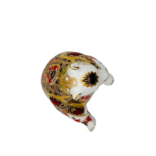Royal Crown Derby Imari Honey Bear Paperweight Charterwells