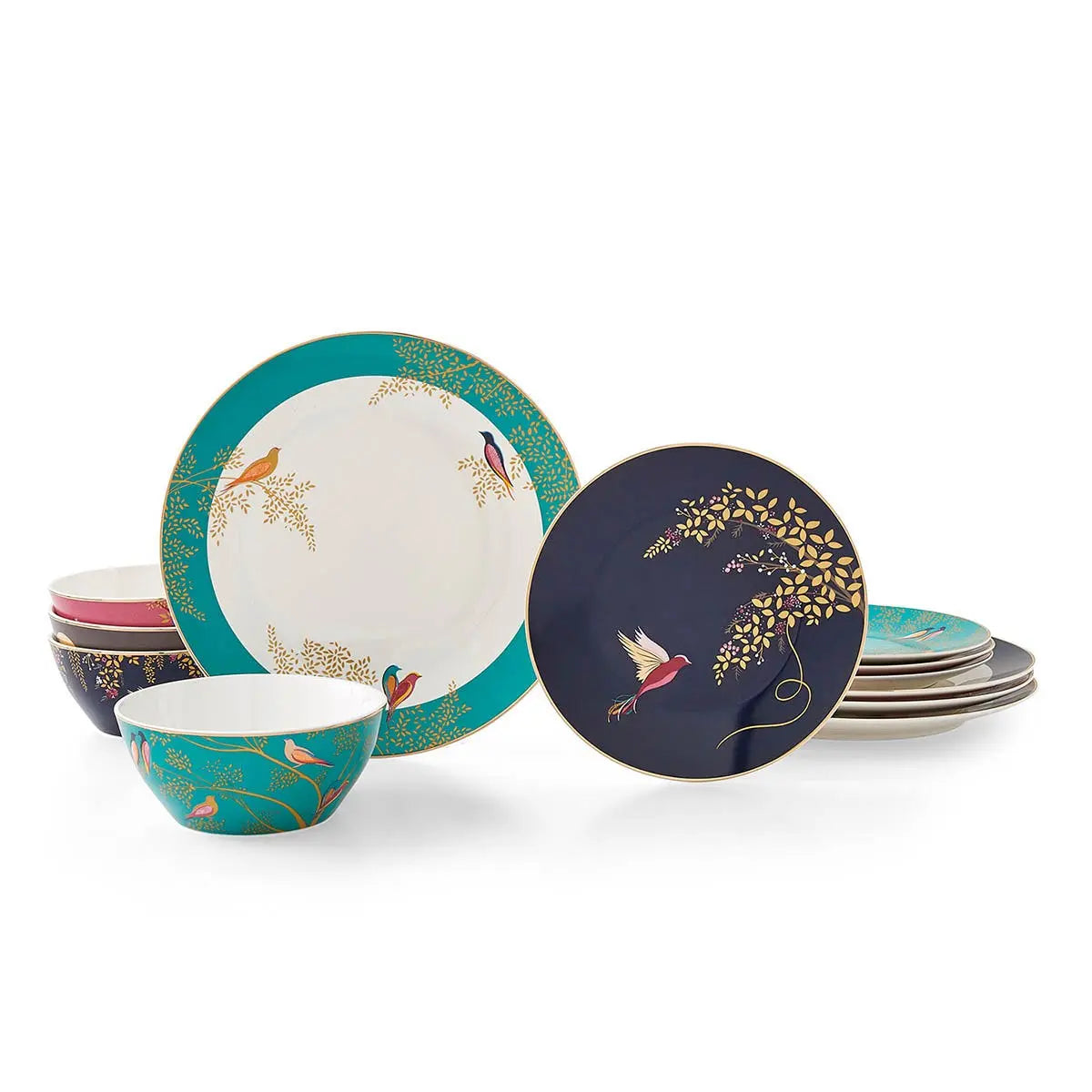 Portmeirion Sara Miller Chelsea 12 Piece Set Portmeirion