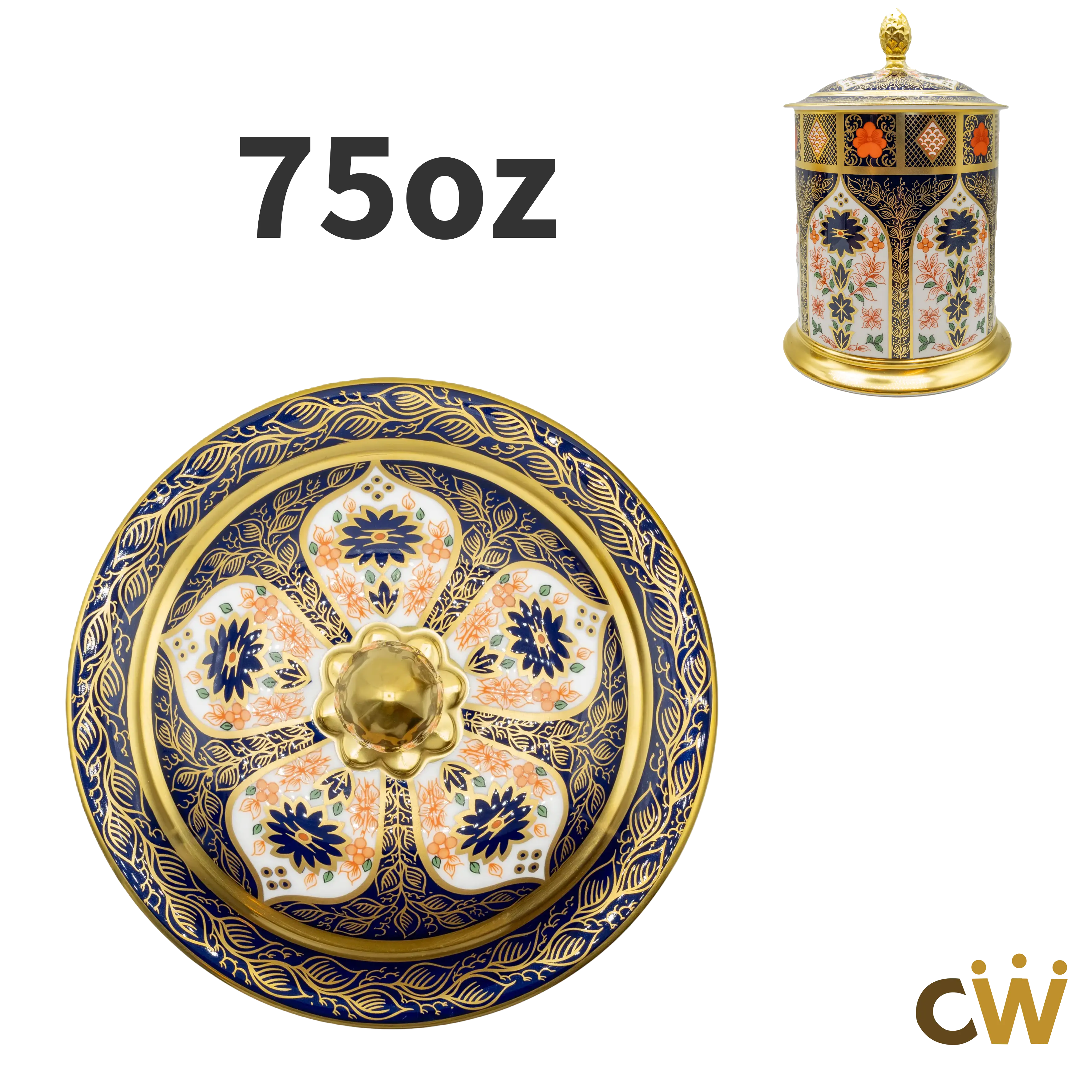 Royal Crown Derby Imari SGB 75oz Storage Jar – Replacement Lid Charterwells