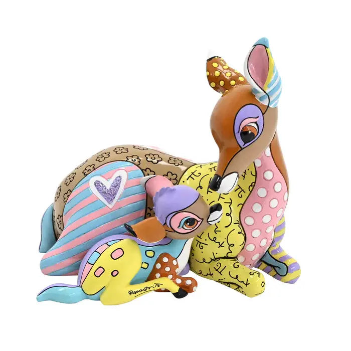 Britto Disney Figurine Bambi and Mother Charterwells