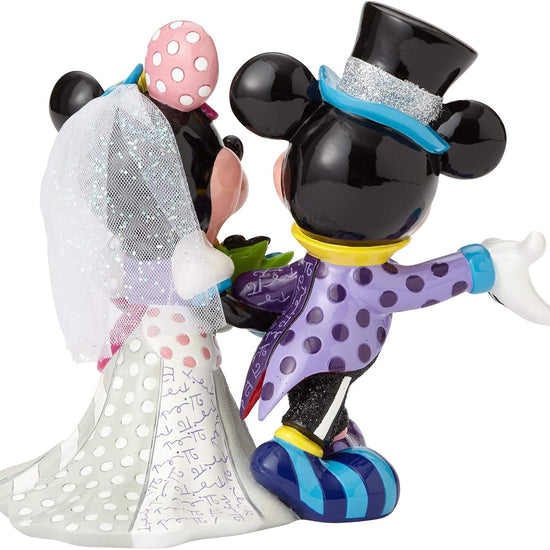 Britto Disney Mickey and Minnie Mouse Wedding Figurine Charterwells