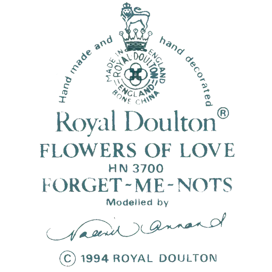 Royal Doulton Flowers of Love - Forget me Nots Bone China Figurine