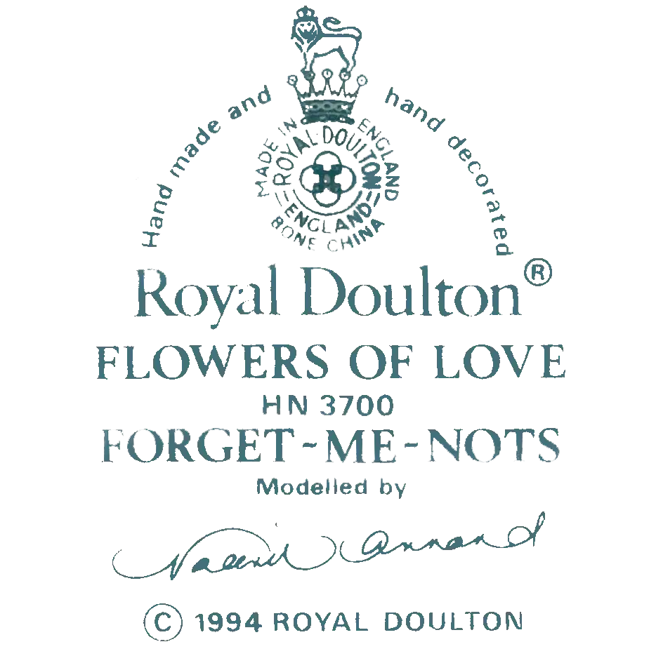 Royal Doulton Flowers of Love - Forget me Nots Bone China Figurine