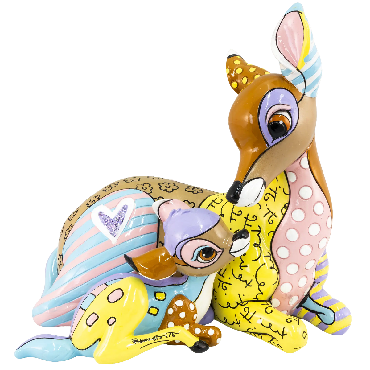 Britto Disney Bambi and Mother Charterwells